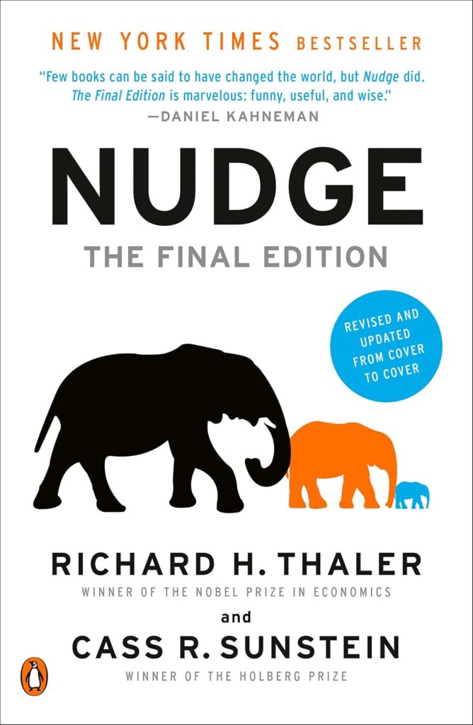 Nudge by Richard H. Thaler and Cass R. Sunstein book cover