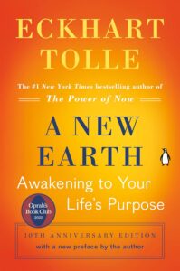 A New Earth by Eckhart Tolle (20th Anniversary Edition) book cover